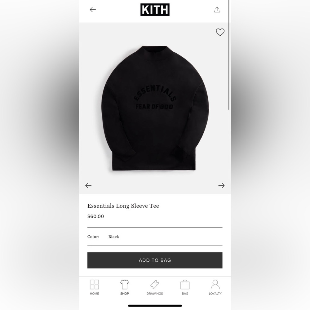 Essentials Long Sleeve Tee